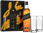 Johnnie Walker Black Label whisky ajándékcsomag 2 highball pohárral DRS (0, 7L / 40%) - whiskynet