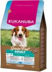 EUKANUBA Grain Free Adult Small Medium Ocean Fish 3 kg hrană câini adulți rase mici și medii, cu pește