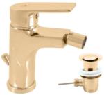 RAV SLEZÁK CO145.0KZ - Bidé csaptelep + leeresztő COLORADO 14, 3 cm fényes arany CO145.0KZ (RV0028)