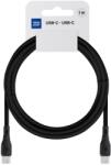 Blue Star ECO kábel 3A 60W Type C to Type C PJ73-13-3 1m fekete