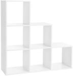 VASAGLE Bibliotecă albă deschisă, 97, 5x97, 5x29 cm, multifuncțională (LBC63WT) Raft