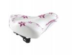 Selle Monte Grappa Nyereg PK 061 HAPPY FLOWERS fehér/ciklámen minta - bringaboard
