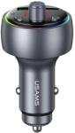 USAMS CC328 30W 1xUSB-A 1xUSB-C Bluetooth FM transmitter töltővel