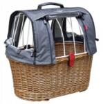 KLICKfix Kutyakosár hátsó csomagtartóra Racktime rögzítéssel szürke