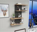 AGK Fali polc destan - antracit, pine (854KLN1742)