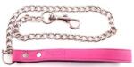 Rouge Leather Leash Pink