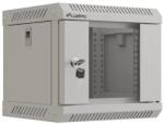 Lanberg Комуникационен шкаф, Lanberg rack cabinet 10" wall-mount 4U/300x300 (flat pack) with glass door grey (WF11-3304-10S) - xtreme