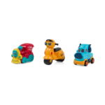 MomKi Set 3 Vehicule. Masinuta Albastra (momki899-17aabs) - vexio