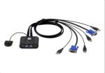 ATEN Switch KVM Aten CS22U, 2 x VGA + 2 x USB, 0.9 m, Black (CS22U-A7)
