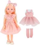 Sunman Papusa cu tinuta de schimb, Little Milly, Roz, 33 cm Papusa