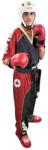 Top Ten Kickbox egyenruha "Bow" piros/fekete 150cm (16841-94150-6221)