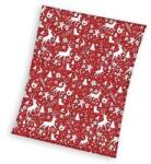 Carbotex Bolyhos karácsonyi takaró, Carbotex, poliészter, 150x200 cm, piros (CA-ROT211003)