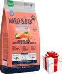  marka niezdefiniowana Marly & Dan Senior közepes és nagytestű kutyáknak friss lazacos, holisztikus és hipoallergén, 12 kg száraz eledel + ajándék meglepetés kutyájának
