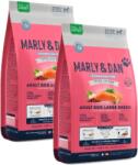  marka niezdefiniowana Marly & Dan szárazeledel nagytestű felnőtt kutyáknak friss lazaccal, holisztikus és hipoallergén, 2x12 kg