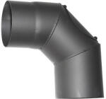 V. A. P. K Füstcső könyök, V. A. P. K. HS. CO 090/200/2, fekete, 200 mm / 90°, nyílással, lemezvastagság: 2, 0 mm (TC221835)