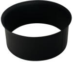 V. A. P. K Füstcső csatlakozó, V. A. P. K. HS 130/1, 5, fekete, 120 mm, DC01 acéllemez, lemezvastagság: 1, 5 mm, téglakéményhez (TC221874)