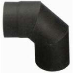 V. A. P. K Füstcső könyök, V. A. P. K. HS 090/130/1, 5, fekete, 130 mm / 90°, lemezvastagság: 1, 5 mm (TC221820)