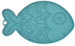 Fiboo Fishka hal alakú licking mat türkiz 19x13 cm
