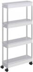 Műanyag polc kerekeken CART 13, 5x42x83 cm fehér