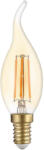OPTONICA LED izzószálas gyertyaizzó c35t E14 aranyozott üveg fényerőszabályozható, 4W, 2700K, meleg fehér, dimmelhető, 400 lm, Optonica, 1416 (1416)