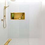 BALNEO WALL-BOX ONE süllyesztett inox polc 60x30x7 cm peremmel, arany OB-BR3 (OB-BR3)