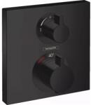 Hansgrohe Ecostat Square falsík alatti termosztátos csaptelep 2 fogyasztóhoz matt fekete (HG-15714670)