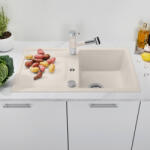 BLANCO Metra 45 S Compact Silgranit mosogató 68x50 cm excenterrel, törtfehér 527102 (527102) - szaniteronline