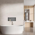 BALNEO WALL-BOX ONE süllyesztett inox polc 45x20x10 cm peremmel, gun metal B0101060304-4 (B0101060304-4)