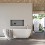 BALNEO WALL-BOX ONE süllyesztett inox polc 60x30x10 cm peremmel, gun metal B0101060304-7 (B0101060304-7)