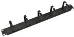 WALISEC rackszekrény Kiegészítő - CM-02 (Kábel rendező panel, Gyűrű panel, 1U(19"), fekete) (CM-02) - bbmarket