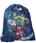 Vadobag Europe Avengers Iskolatáska, hátizsák, 44×36cm, zsinóros, fekete (202-2206)