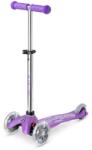 Micro Mini deluxe glitter led лилаво, сребърно, бяло (mmd207) Тротинетка, скутер