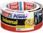 tesa Szövetbetétes ragasztószalag, univerzális, fehér, 25 m x 50 mm , tesa® extra Power
