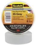 3M Időjárásálló elektromos szigetelőszalag PVC, 20 m x 19 mm, szürke, 3M Scotch 35, 80-6112-1162-6