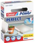 tesa Szövetbetétes ragasztószalag fehér, 2, 75 m x 19 mm, tesa® EXTRA POWER
