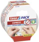 tesa Ragasztószalag Tesapack Express Crystal Clear 50 m x 50 mm, TESA 57804