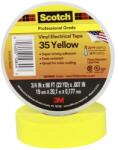 3M Időjárásálló elektromos szigetelőszalag PVC, 20 m x 19 mm, sárga, 3M Scotch 35, 80-6112-1159-2