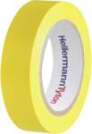 HellermannTyton PVC szigetelőszalag, (H x Sz) 10 m x 15 mm, sárga PVC HelaTape Flex 15 HellermannTyton, tartalom: 1 tekercs
