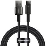 Baseus Tungsten Gold Adatkábel USB-Type-C, 100W, Gyorstöltő, 100 cm, Törésgátló Fekete