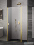 Radaway Nes Brushed Gold DWJ-II 90 zuhanyajtó, szálcsiszolt arany profil, jobbos 10036090-99-01R (10036090-99-01R)