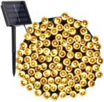 TF 100 LED-es napelemes kerti fényfüzér, meleg fehér, 8 világítási móddal, 10 m (M716)