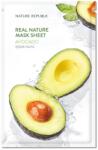 Nature Republic Real Nature Avocado Sheet Mask - Mască Hidratantă pentru Față 1buc/23ml Masca de fata