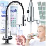 Ari Háromutas Konyhai Csaptelep, króm, flexibilis kifolyócső (Bateria Kuchenna Trójdrożna 01)