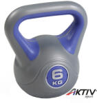 AktivSport kettlebell 6 kg műanyag bevonattal