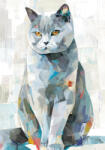 Takoy Panou pentru coaserea unei pături Wellsoft fleece 140x200 pisică pictată