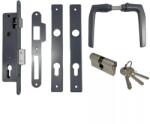ANBO Portálzár garn. váltós 40mm+zárbetét+kilincs ANBO antracit 1530179-A (ZÁR-12312)