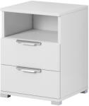  Éjjeliszekrény 2 fiókkal fehér színben 16 mm - NAKA (wipPUNASN02BBBBSS3010)