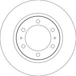 TRW DF6726S féktárcsa, szellőztetett, elöl, személygépkocsikhoz