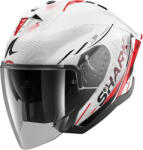 Shark Skwal Jet Cup Speed-tech Bukósisak, Fehér-piros-fekete