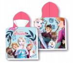 Disney Jégvarázs Frozen Poncsó törölköző, 50×100cm, kapucnis, poliészter (FRO24-3627)